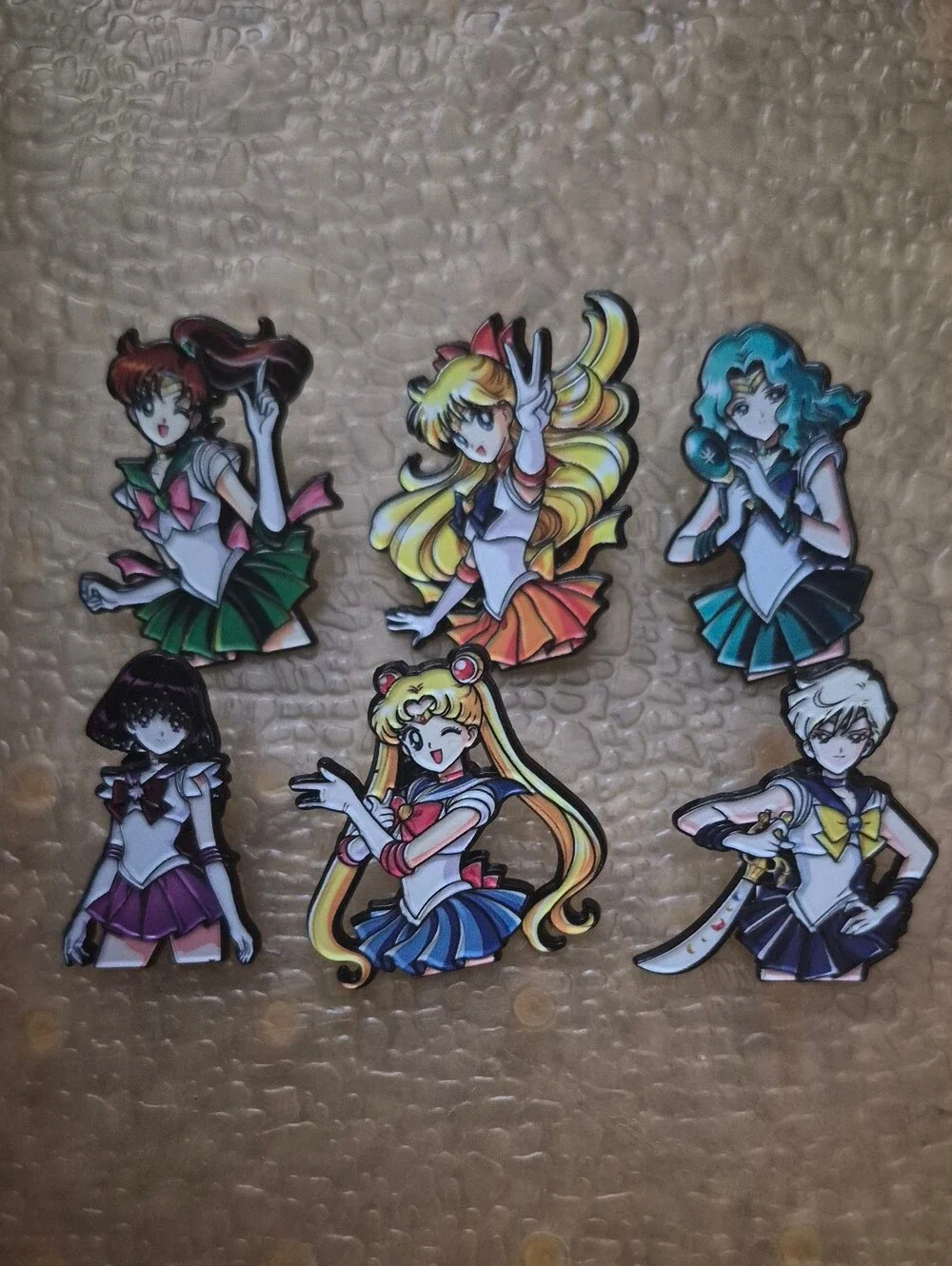 Sailor Moon Character Pin Set - Multicolor Anime Sailor Scouts